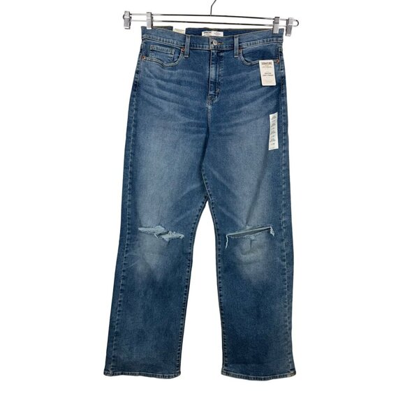 Levi's Denim - Levis Signature High Rise Loose Straight‎ leg Keans distressed sz 32